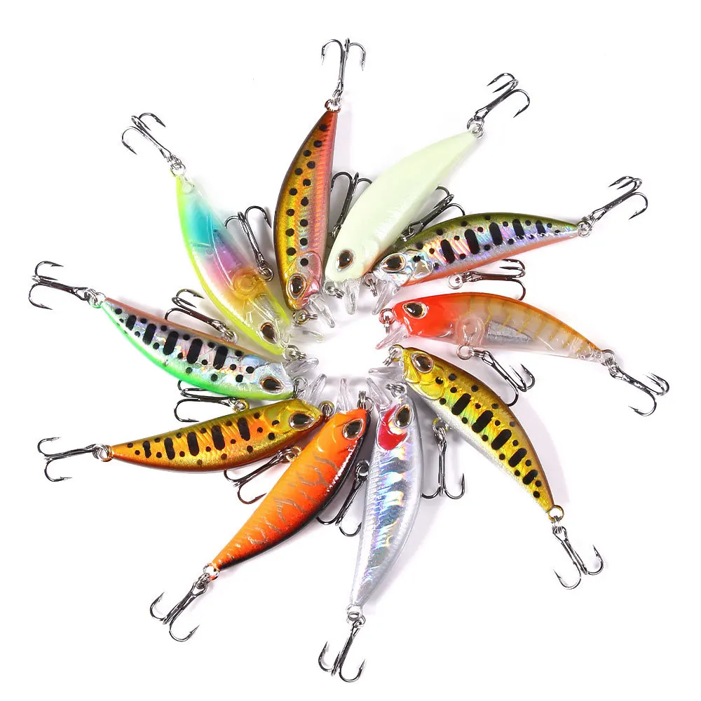 5cm 5g Fishing Lures Hard Bait Minnow Swimbait Crankbait Jerkbait Popper Micro Object Fake Long-range Biomimetic Bass Carp Bait