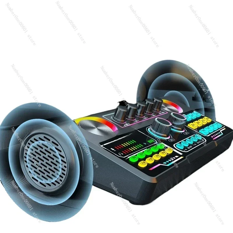 

Audio Sound Card All-in-one Machine, Live Broadcast Equipment, Full Set of Mobile Phones, Computers, Singing