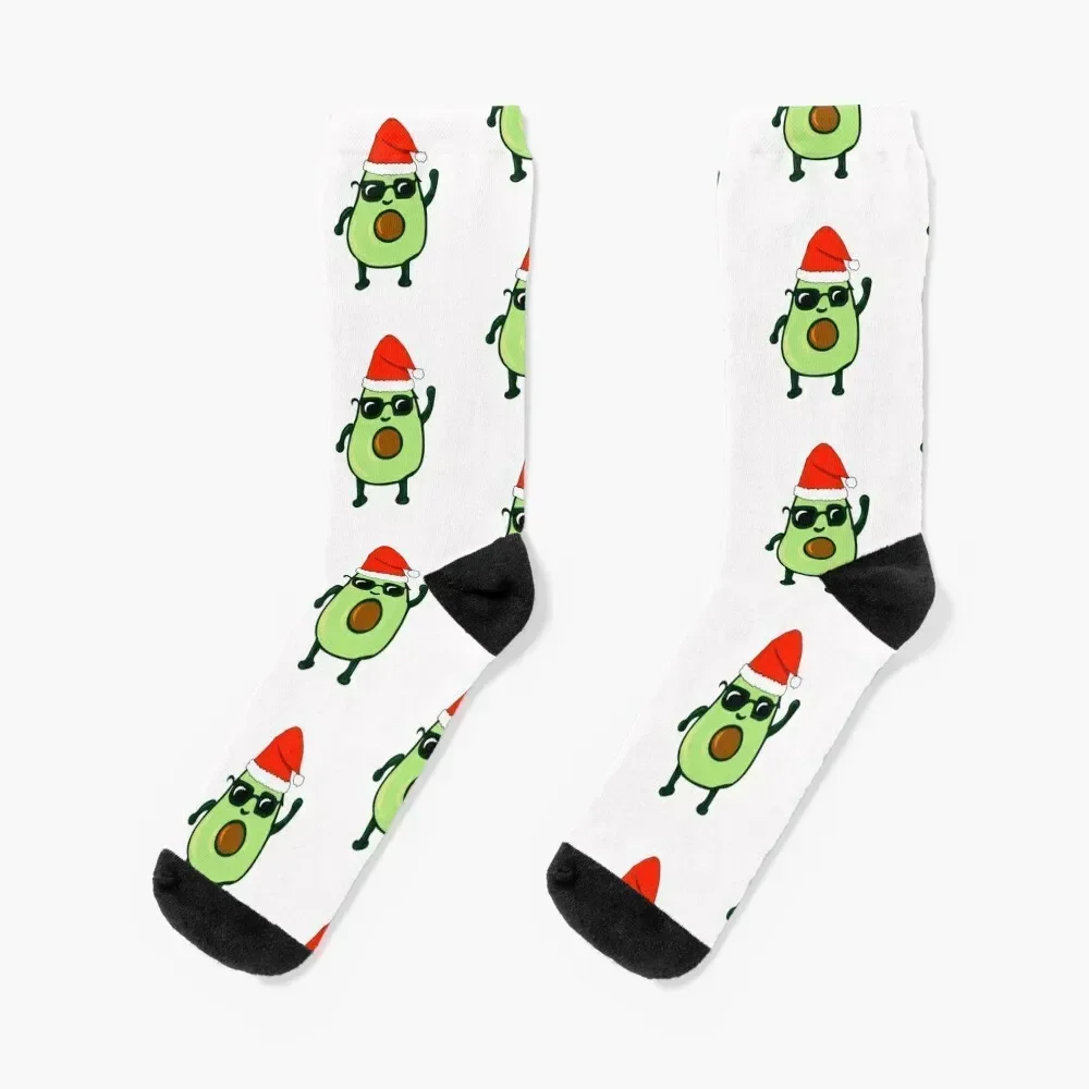 

Avocado dances Christmas funny gift idea Socks hip hop designer luxury Socks For Girls Men's