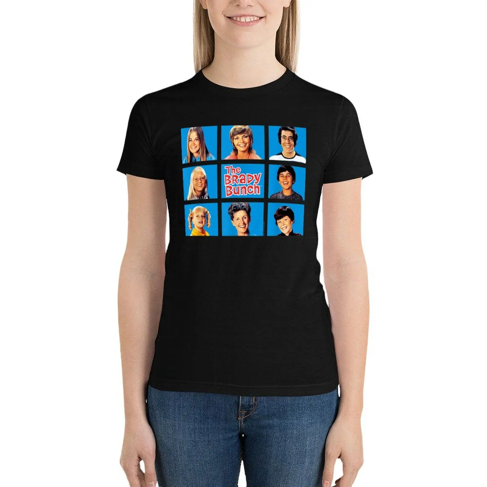 Brady Bunch Framed T-Shirt summer clothes cute tops Woman clothing