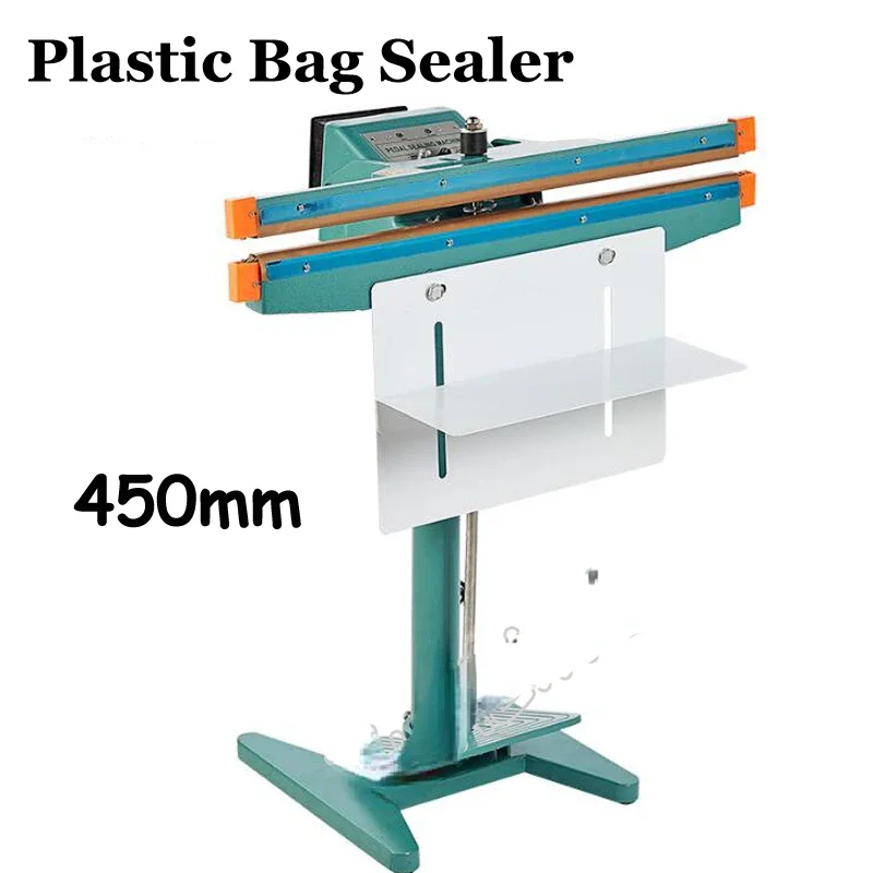 450mm Plastic Bag Sealer Foot Pedal Impulse Heat Sealing Machine 17 Inch Pedal Sealer Model 450