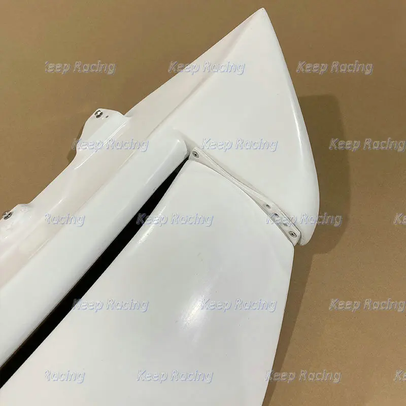 Fiberglass Rear Wing Mugen Style For Honda Civic EP3 02-05 Hatchback Fiber Glass Roof Spoiler FRP Unpainted Trunk Splitter USDM