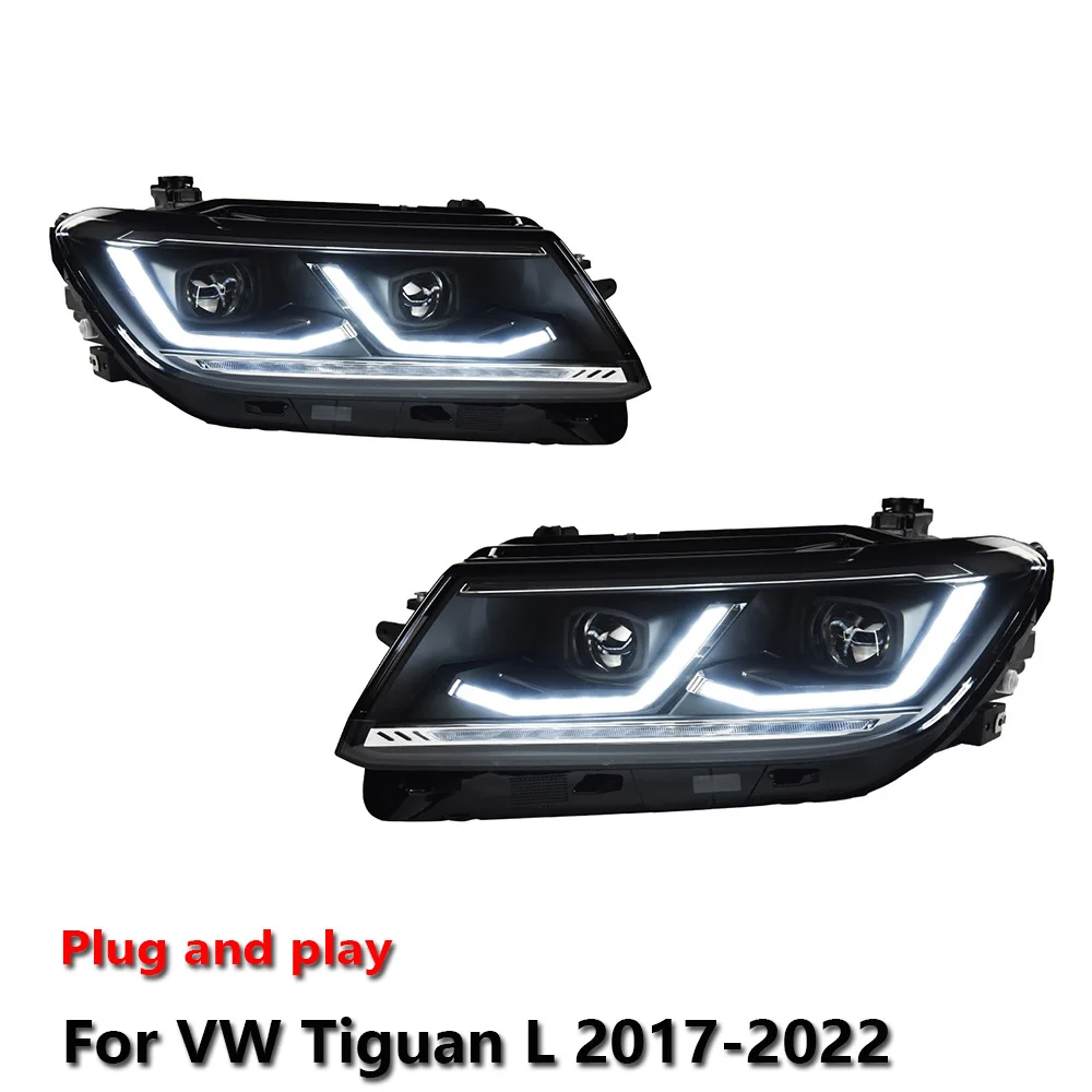 

Car LED Upgrade Headlight Accessories For VW Tiguan L 2017-2022 DRL Brake Turn Signal Lamp Plug and Play