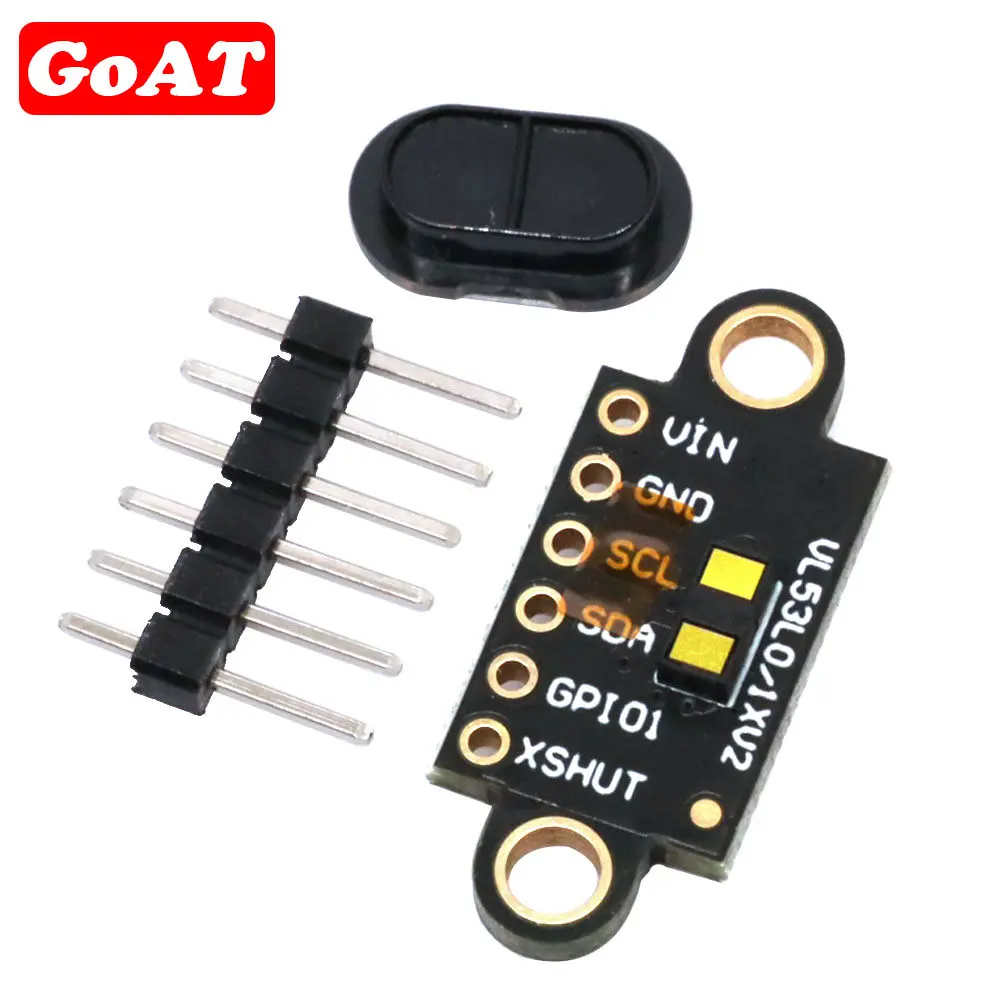 VL53L1X Módulo de Sensor de tiempo de vuelo de rango láser distancia 400cm Módulo de placa de extensión de medición para Arduino