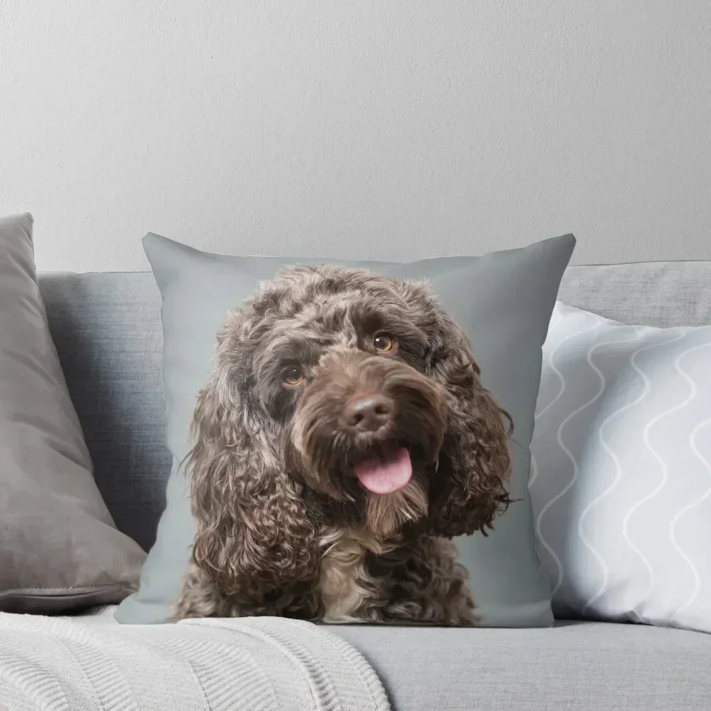 

Brown cockapoo Throw Pillow Cushion Cover Cushions For Sofa pillow