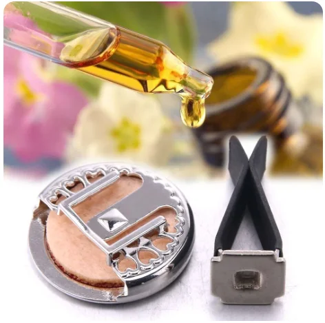 Flowers Rose Sakura Lotus Clover Leave Aromatherapy Car Perfume Diffuser Stainless Steel 30mm Locket Car Air Freshener Vent Clip