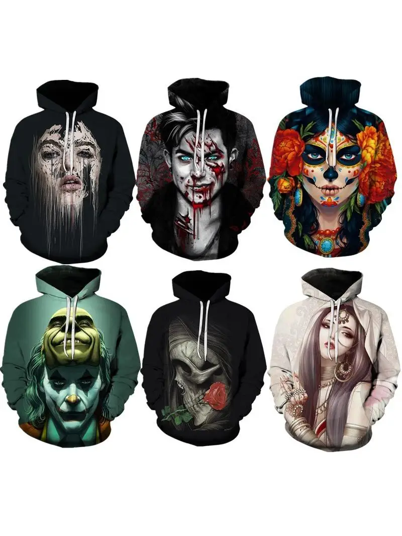 

New loween Horror Cisas Night 3D Digital Print Hoodie Sweatirt Direct S from Fac loween Themed Clo...