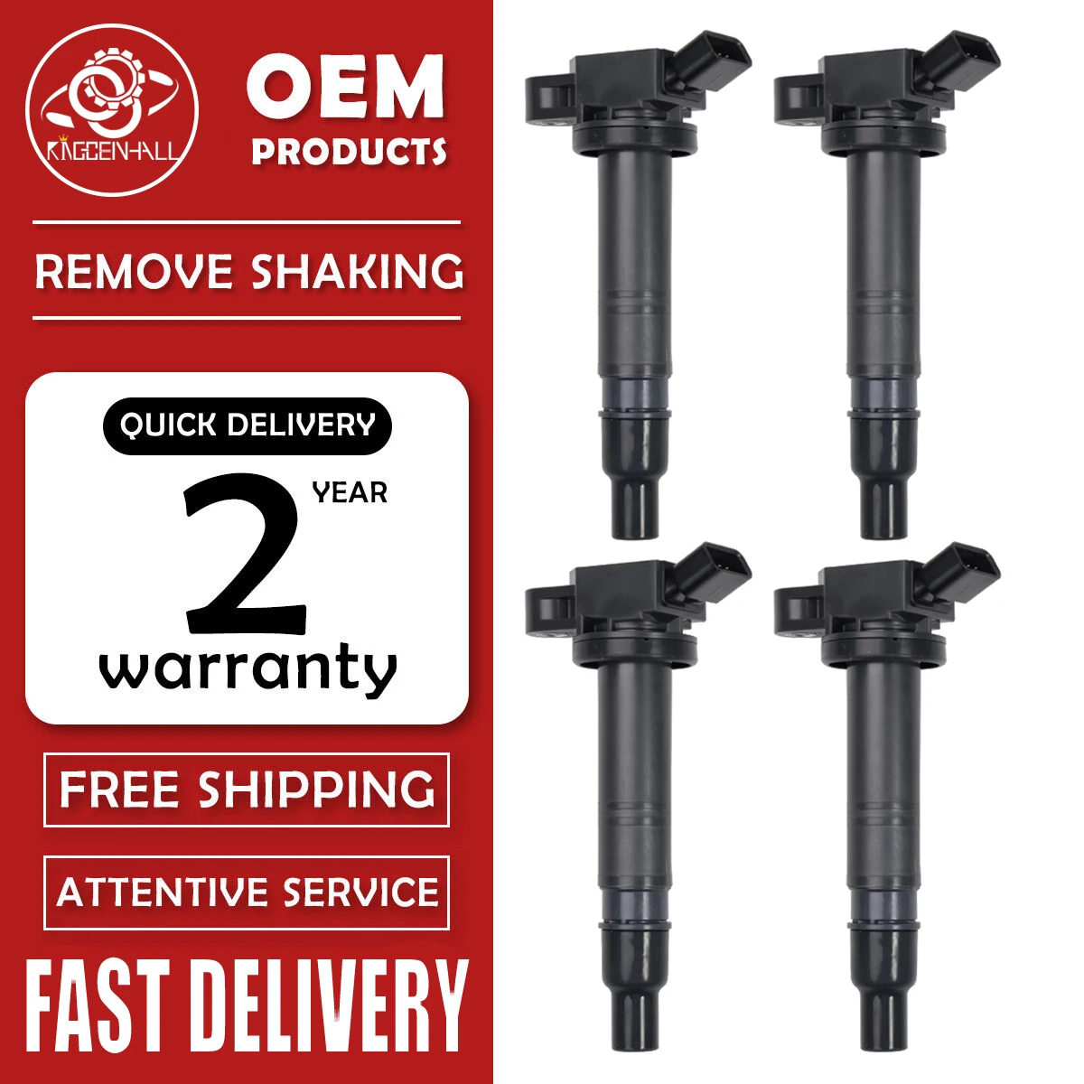 

1/4/6pcs UF495 90919-02248 9091902248 Ignition Coils 90919-A2001 90919-A2006 For Toyota Tacoma 2.7L Solara Scion xB 2.4L Lexus