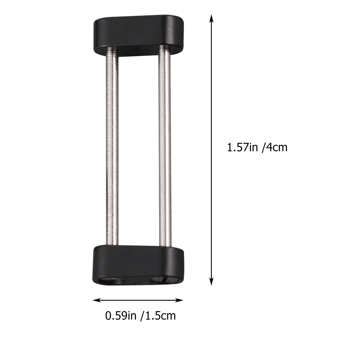 1 set Stainless Steel Watch Strap Connecting Ring Set No Fit Connector For Band Tool Included Black Silver Watch Band