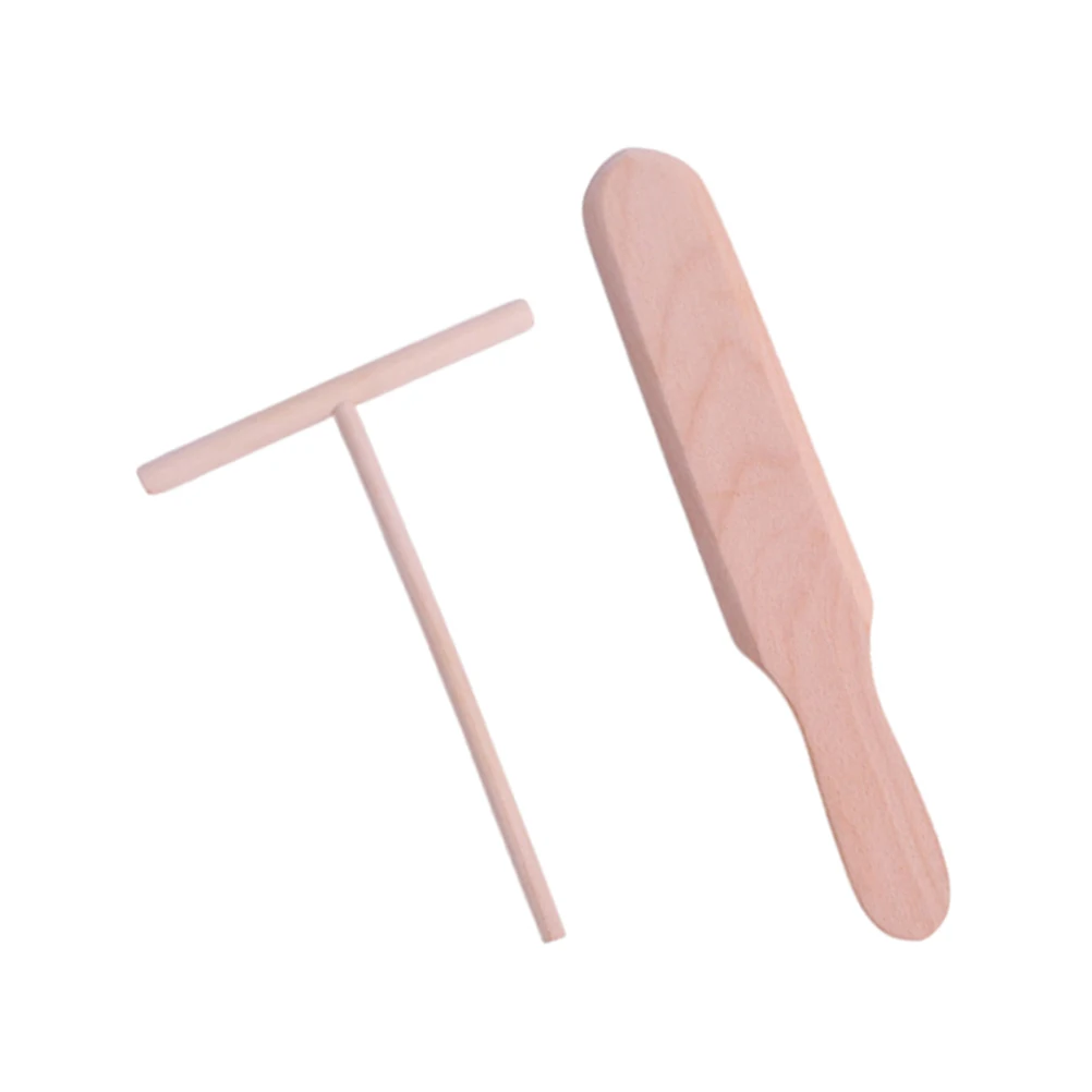 

2 Pcs Pancake Tools Crepe Spreader Spatula Baking Utensils Bakery for Cakes Pastry Maker