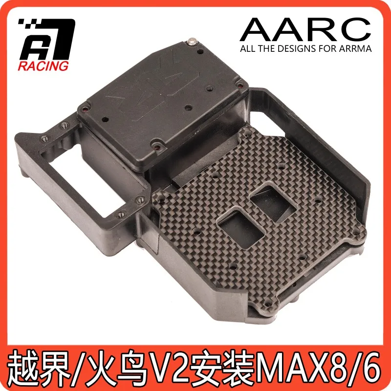 

ARRMA Infraction/Felony V2 ESC Mount Plate Carbon Fiber Adapter Bracket for MAX6/MAX8 (No Glue Required, Screw-On Installation)