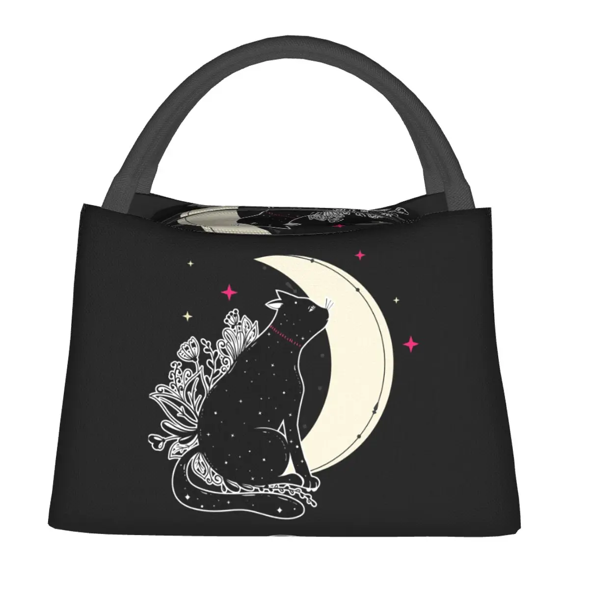 Funny Potter Cats Lunch Bags Insulated Bento Box Resuable Lunch Tote Picnic Bags Cooler Thermal Bag for Woman Student School