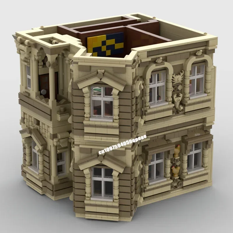 Nova cidade venda quente vista de rua moc extensões de piso modular beau-arts modelo personalizado quebra-cabeça diy ideias criativas crianças brinquedos presente