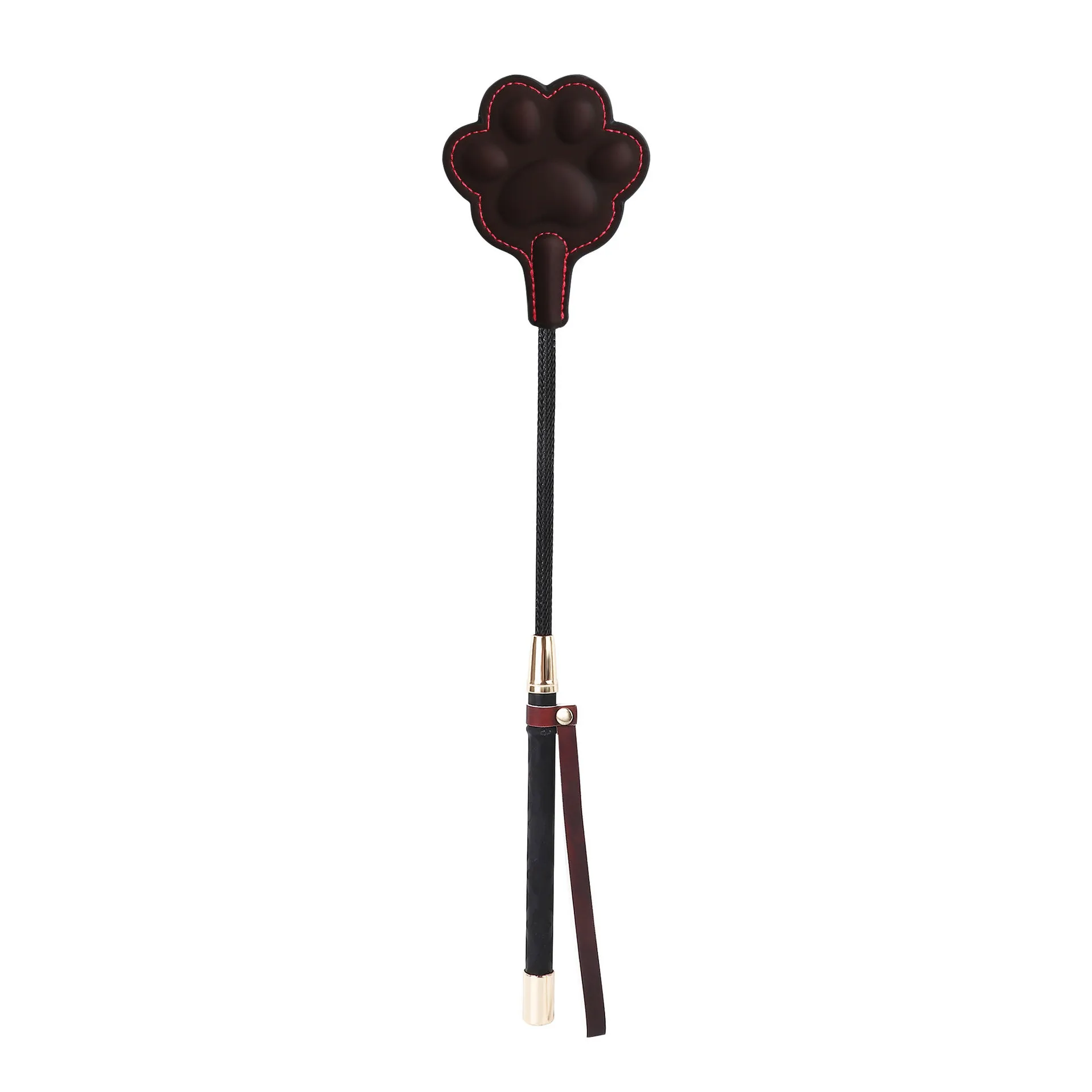 SM Props Temperature-Sensitive Cat's Paw Riding Crop Temperature-Sensitive Color-Changing Leather Paddle Couple Discipline Sex