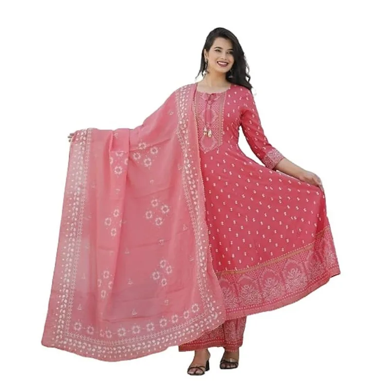 

Readymade Indian Anarkali Kurta Kurti Palazzo Beautiful Dupatta Salwar Kameez