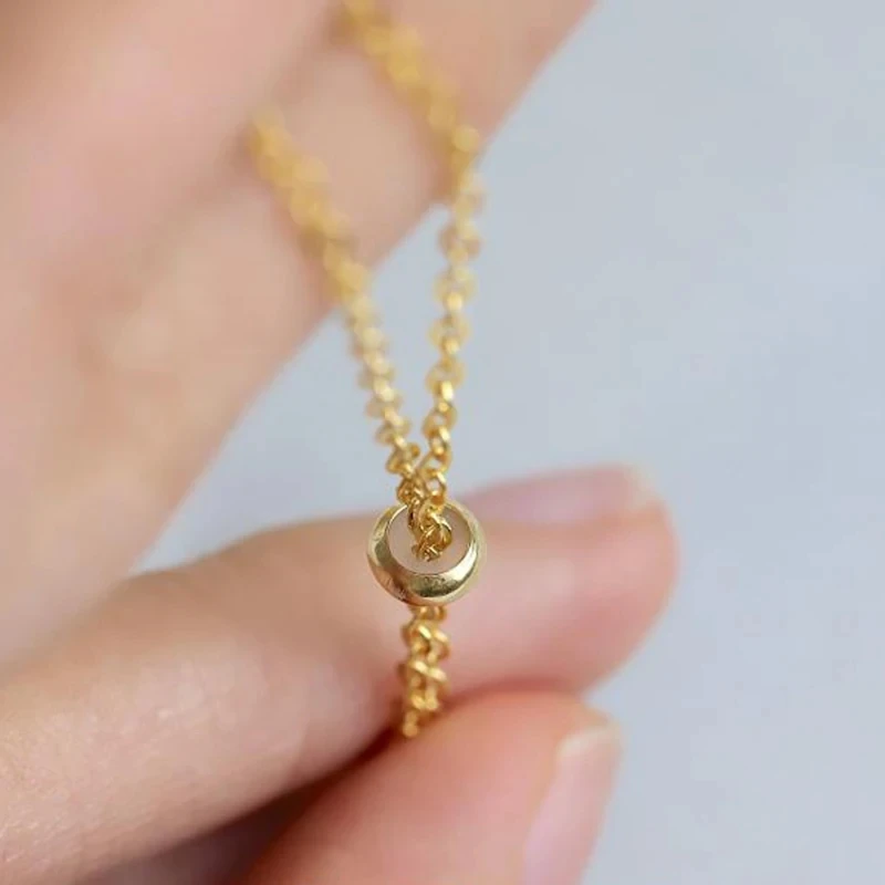 14K الذهب معبأ انزلاق سدادة الخرز 5 مللي متر/7 مللي متر الذهب سيليكون DIY بها بنفسك صنع المجوهرات قابل للتعديل سوار إكسسوارات