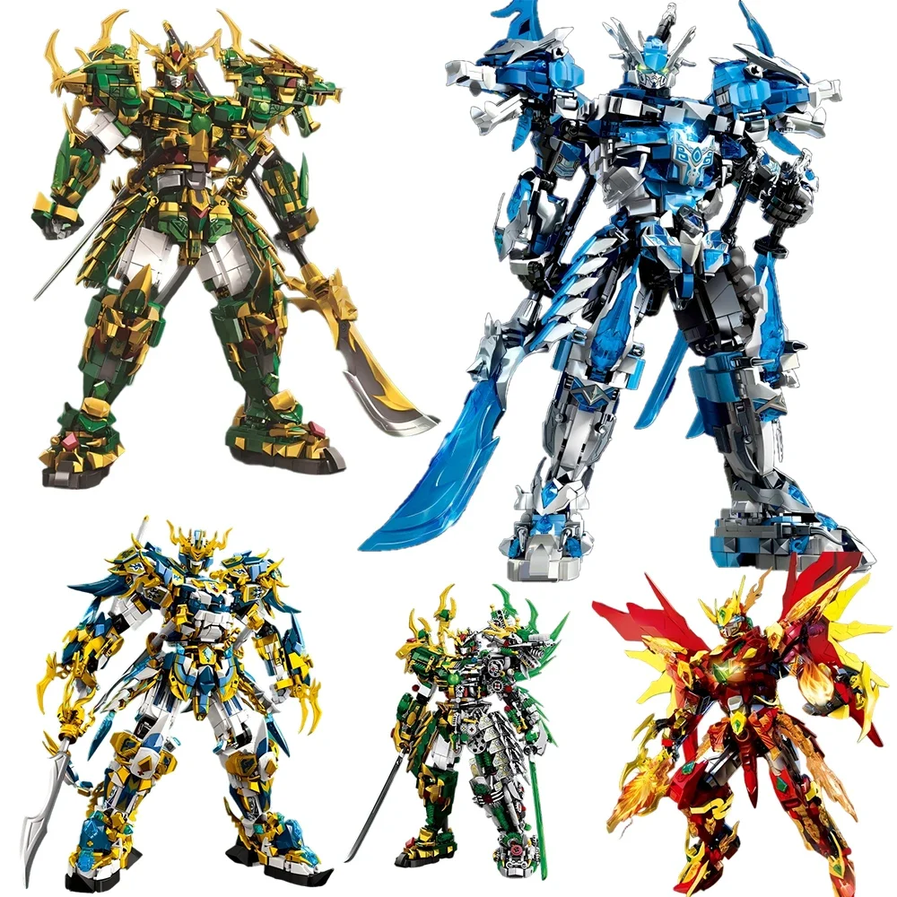 

Mecha Series Assembly Model Building Blocks Rotots Swords and Daggers Anime Characters Bricks Action Educational Kids Toys Gifts