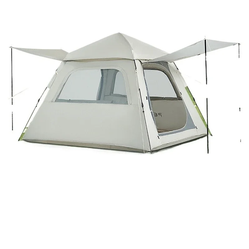 Outdoor tent folding portable camping overnight rainstorm protection thickened warm equipment camping automatic