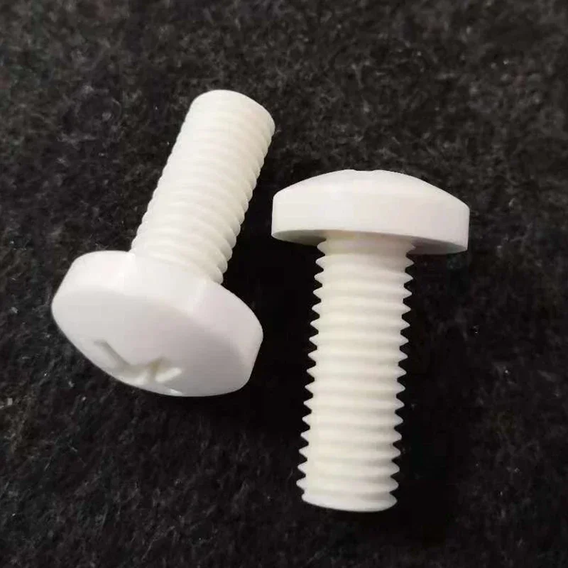 

mhtETRiT 5 шт. M6 PP полипропиленовые винты с шлицевой головкой, пластиковые винты с крестообразной головкой, полипропиленовые болты, длина 30 мм-60 мм