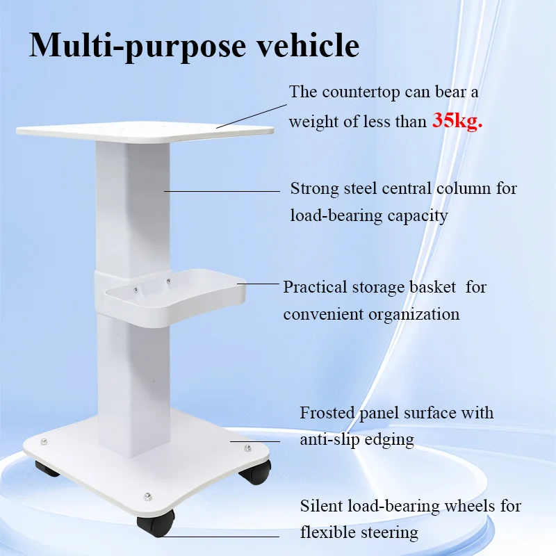Salon Trolley Cart Spa & Beauty Trolley Standing Type Rolling Cart 4 Wheels Breast Massage Beauty Salon Machine Trolley Cart