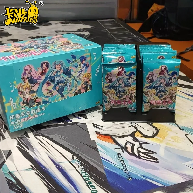 KAYOU Originele Hatsune Miku Kaartcollectie Voor Volwassen Limited Anime Ruilkaarten Kid Speelgoed Cadeau 16e Verjaardag Collectiekaarten