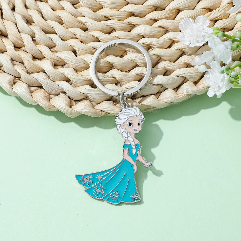 سلسلة مفاتيح ديزني فروزن برينسيز إلسا، شخصية فيلم سحرية جميلة، حلقة مفاتيح إلسا لحفلات أعياد الميلاد، هدية إكسسوارات عصرية