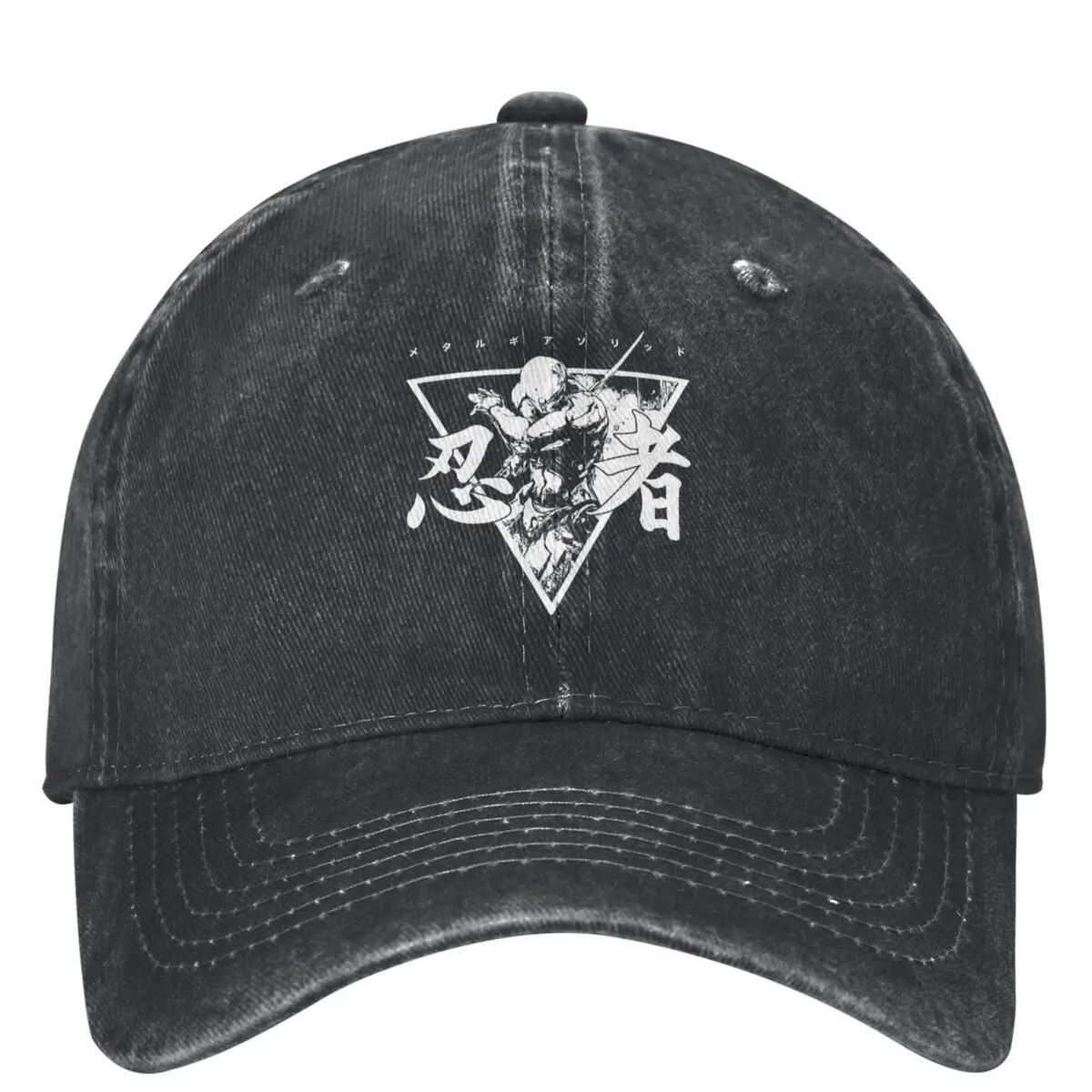 Gray Fox White Washed Baseball Cap metal gear solid Trendy Trucker Hat Summer Men Women Tennis Skate Sun-Proof Baseball Caps