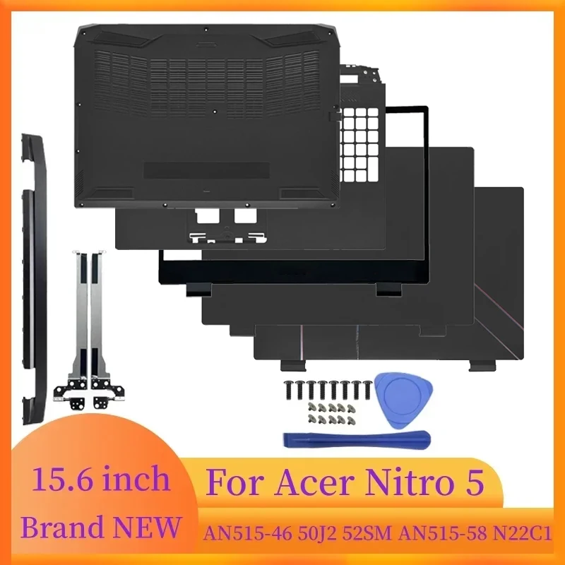 

For Acer Nitro5 AN515-46 AN515-58 N22C1 Laptop Screen LCD Back Cover/Front Bezel/Hinges Cover/Palmrest/Bottom Laptop Accessories