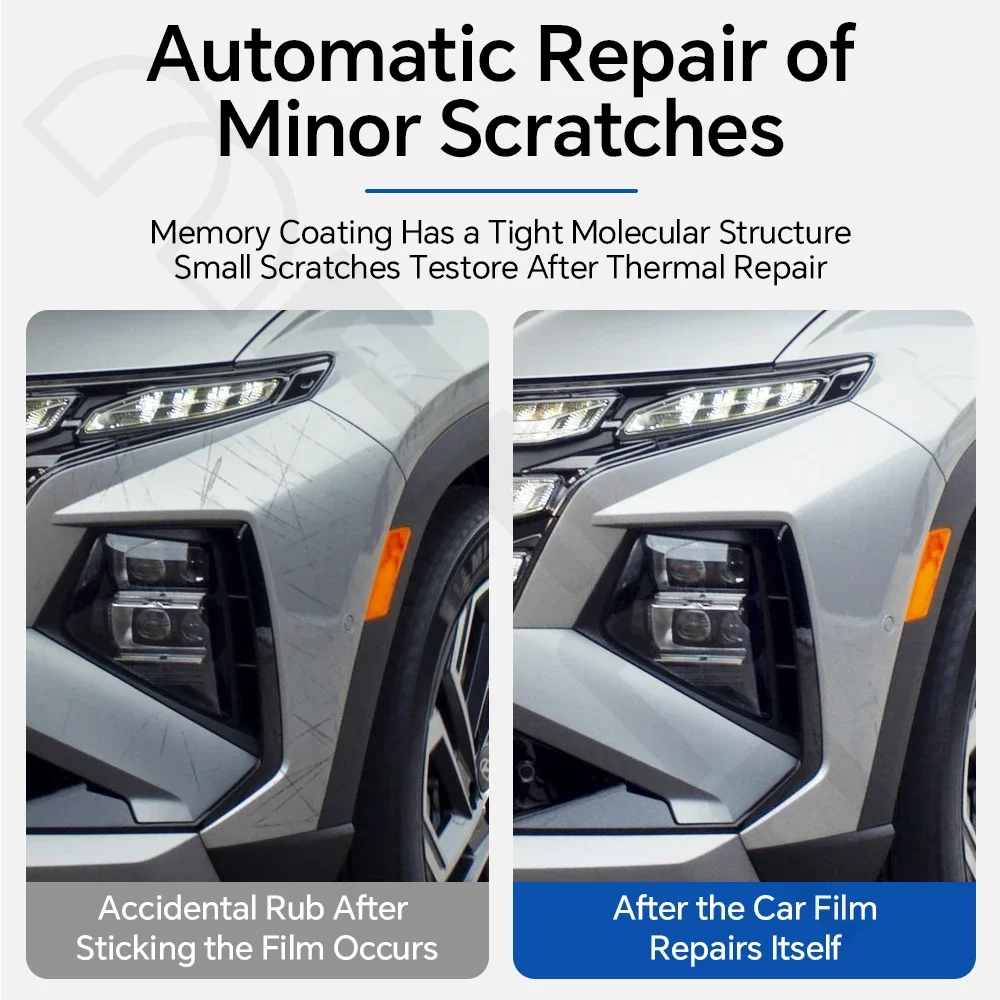 For Hyundai Tucson 2025 2026 TPU Paint Protection Film Car Headlight Rearview B C Pillars Clear Stickers Precut PPF Anti-scratch