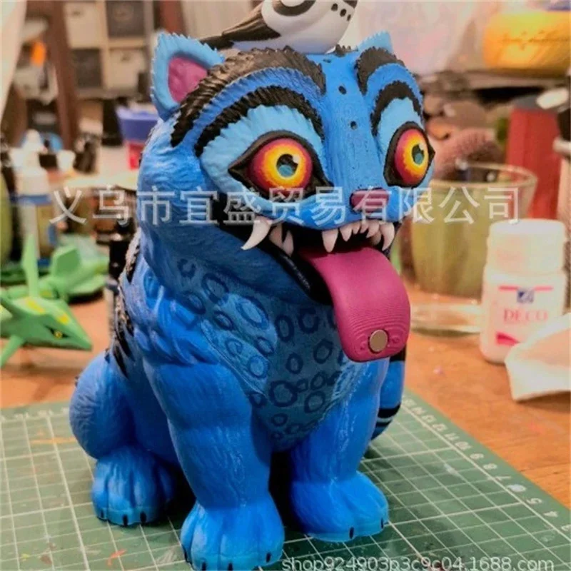 

Kpop Demon Hunters Tiger Anime Figures Cute Tiger Resin Sculpture With Bird Fantasy Home Garden Courtyard Decor Ornament