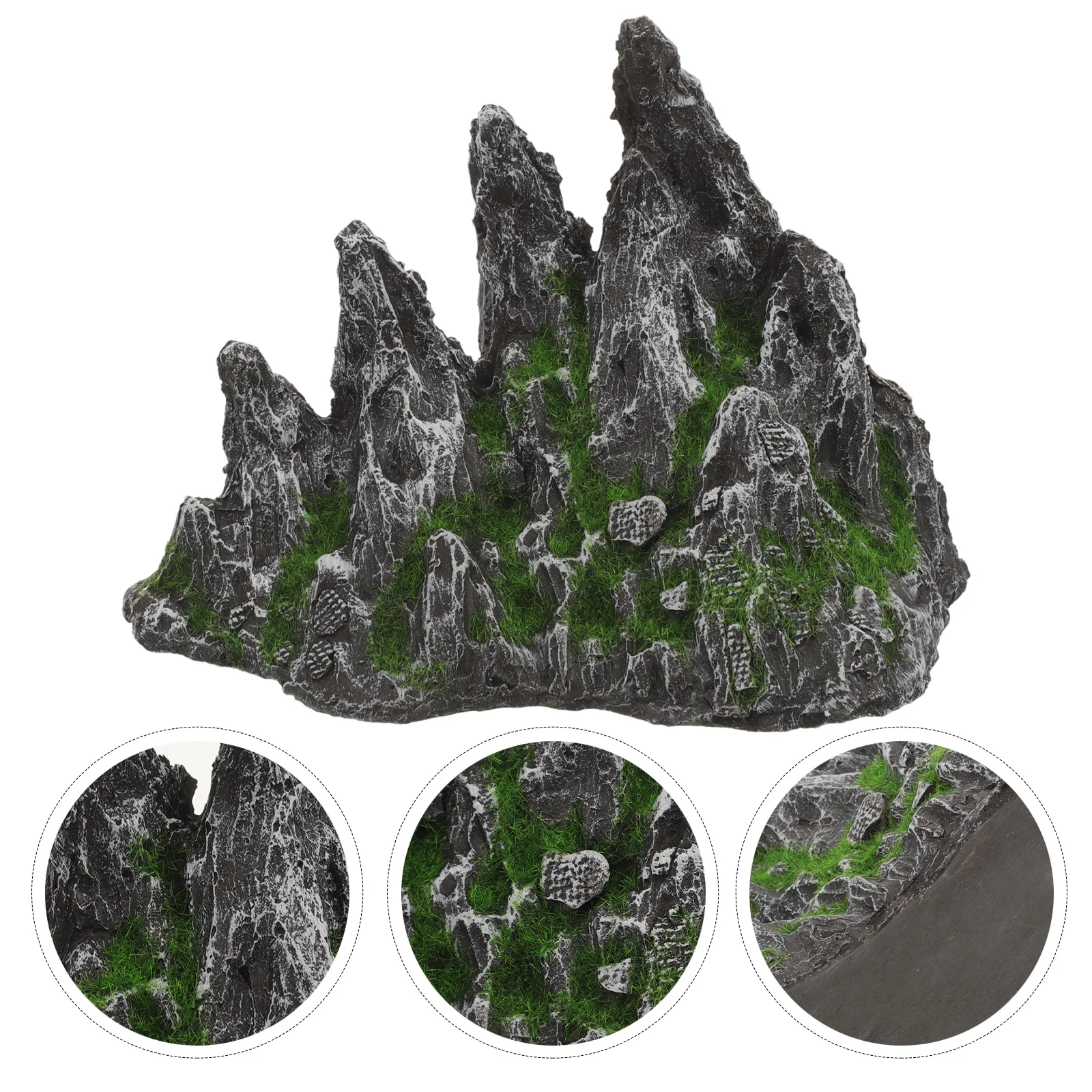

Fake Mountain For Tank Realistic Aquarium Rockery With Moss Simulation, Fish Hide Cave, Large Tall Fish Tank