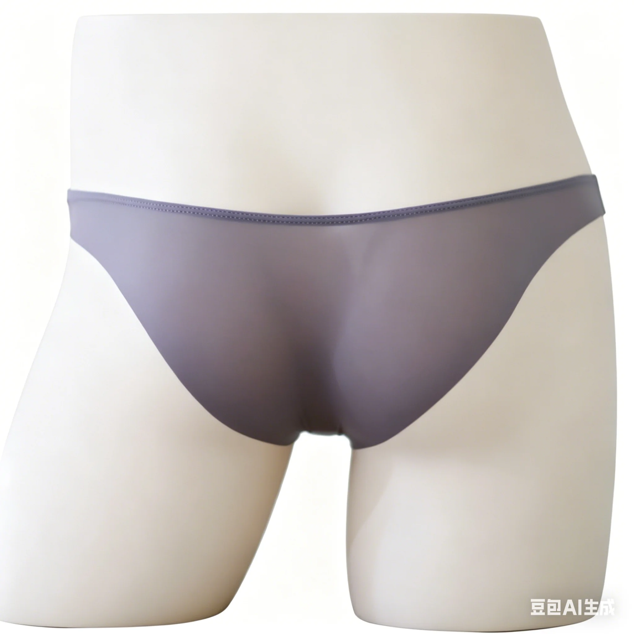 Men's Ice Silk Low Rise Thong Ultra-thin Transparent Seamless Naked Feel Underwear