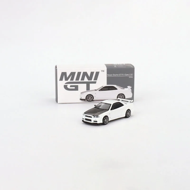 MINI GT 1:64 Scale Nissan Skyline GT-R R34 Alloy Car Model Ornaments