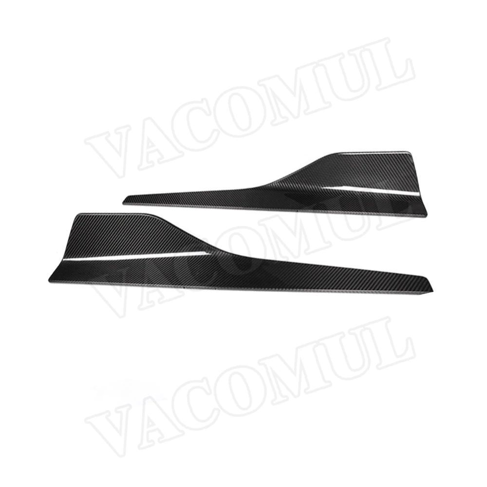 VACOMUL 2Pcs Carbon Fiber Side Skirts Lips Bumper for BMW 8 Series G14 G15 G16 M Sport 2018-2021 Flap Cupwing Splitter Extension