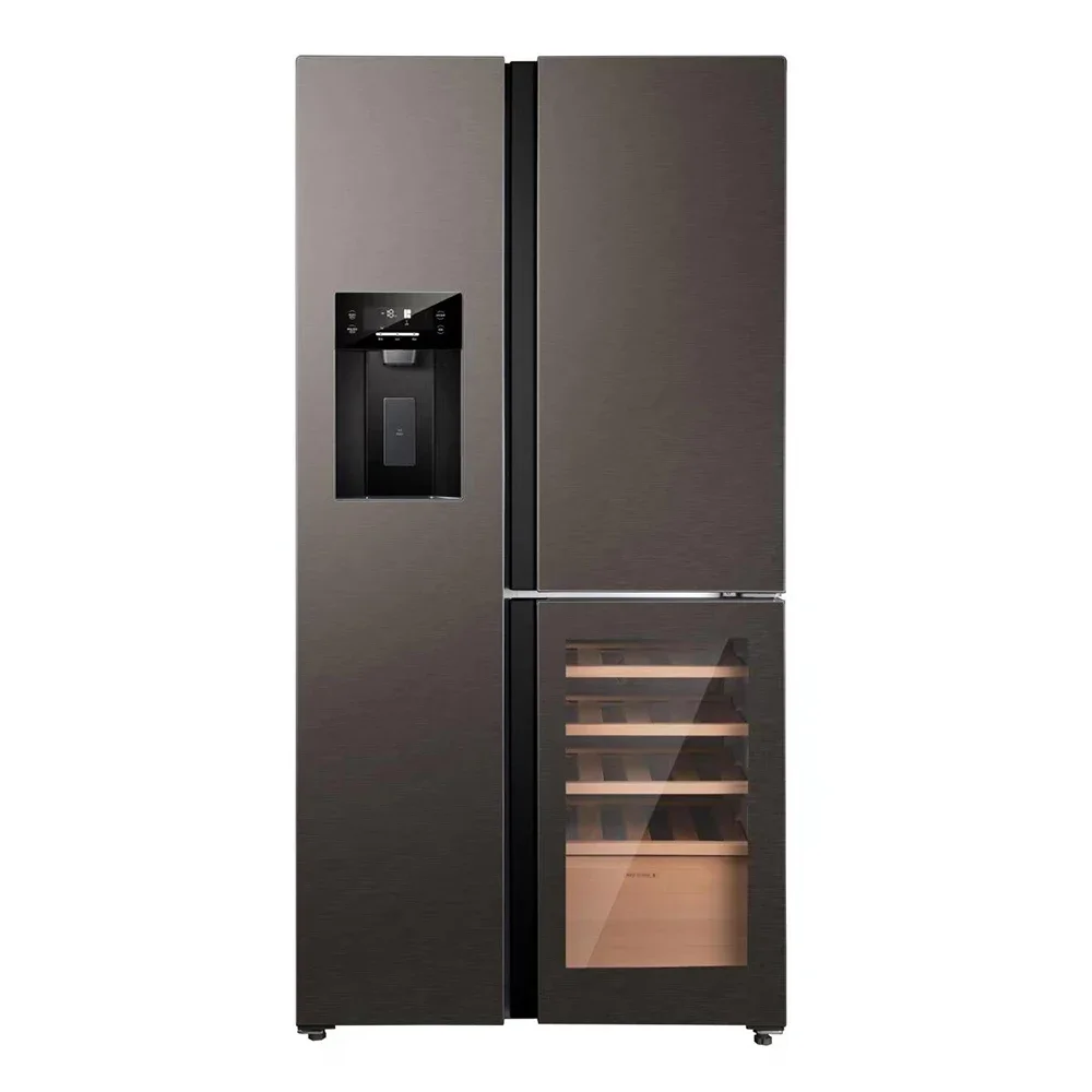 

#For 605L Kitchen Appliance French Door Side By Side No Frost Household Refrigerator With Water Dispenser