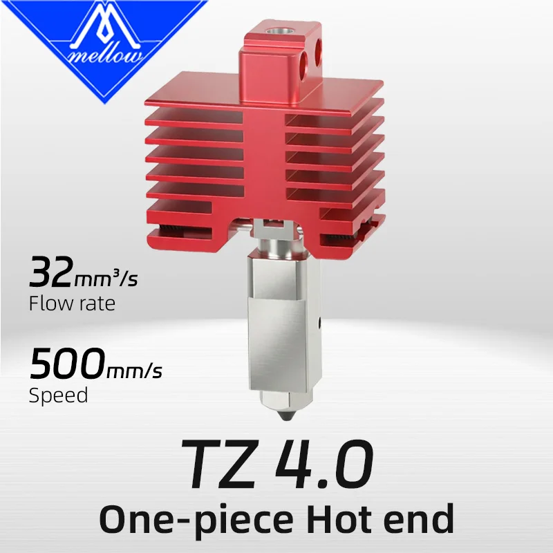 

Mellow TZ4.0 Premium Hotend For Bambu Lab X1/P1P/P1S Upgrade 3D Printer: High-Flow Hardened Steel Nozzle With 80W Ceramic Heater