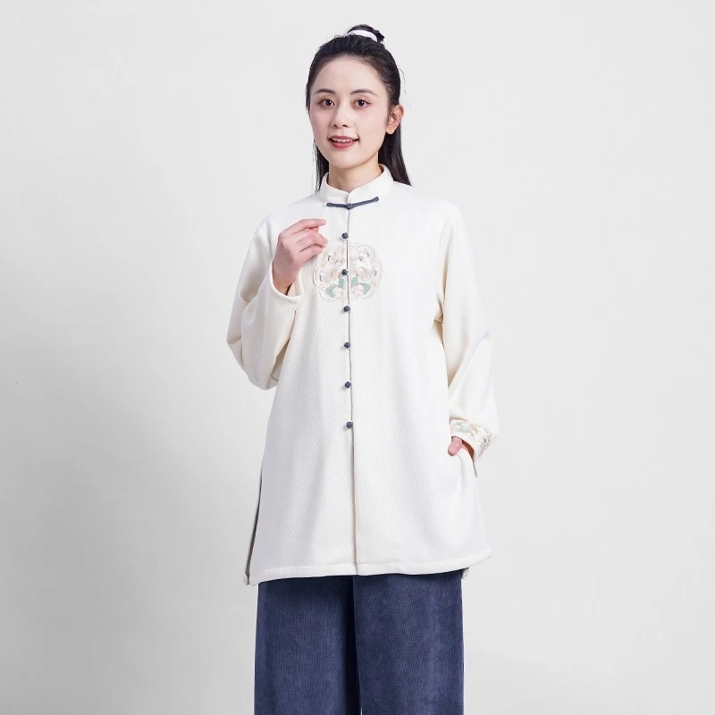 Lightweight Breathable Tai Chi Suit Spring Autumn Kung Fu Uniform Loose Fit Linen Blend Martial Arts Clothing Unisex