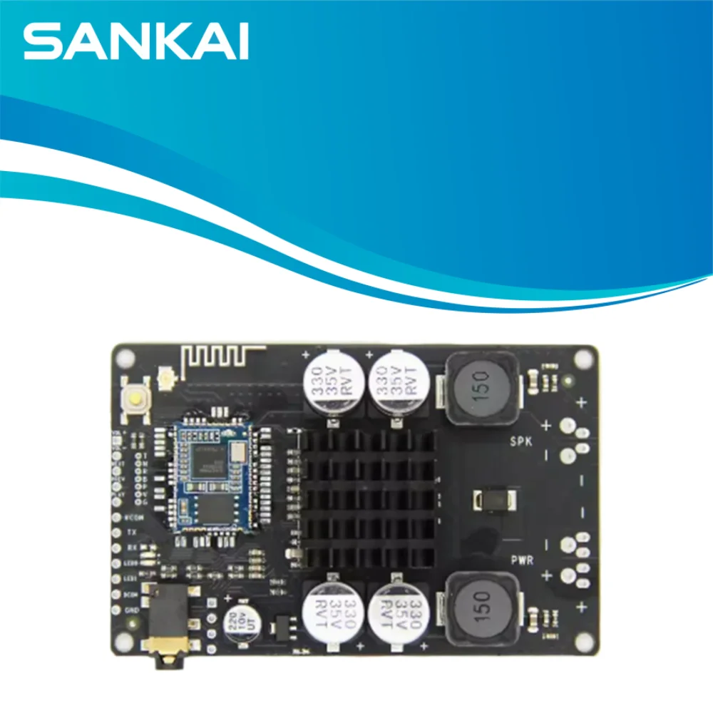 QCC3034 100W Mono APTX HD Bluetooth 5.1 Amplifier, AUX/EQ, APP Configurable Name/Password
