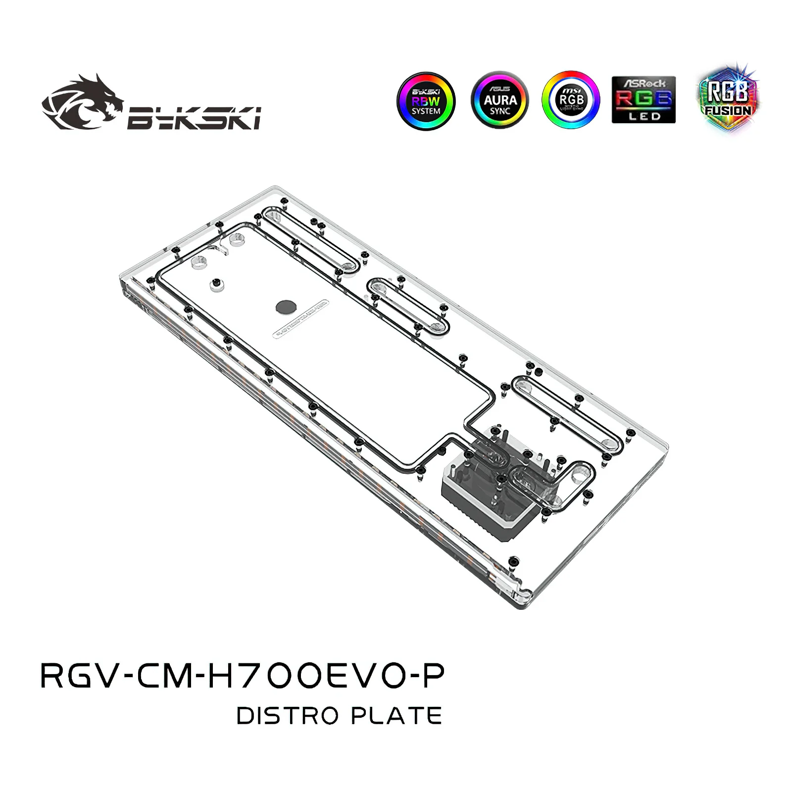 Bykski Distro Plate Reservior for Cooler Mater HAF 700EVO Chassis Case RGV-CM-H700EVO-P