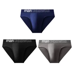 3 Pcs/Lot Men's Man Underwear Briefs Letter Comfortable Panties Shorts Sexy Gifts for Man Underpants