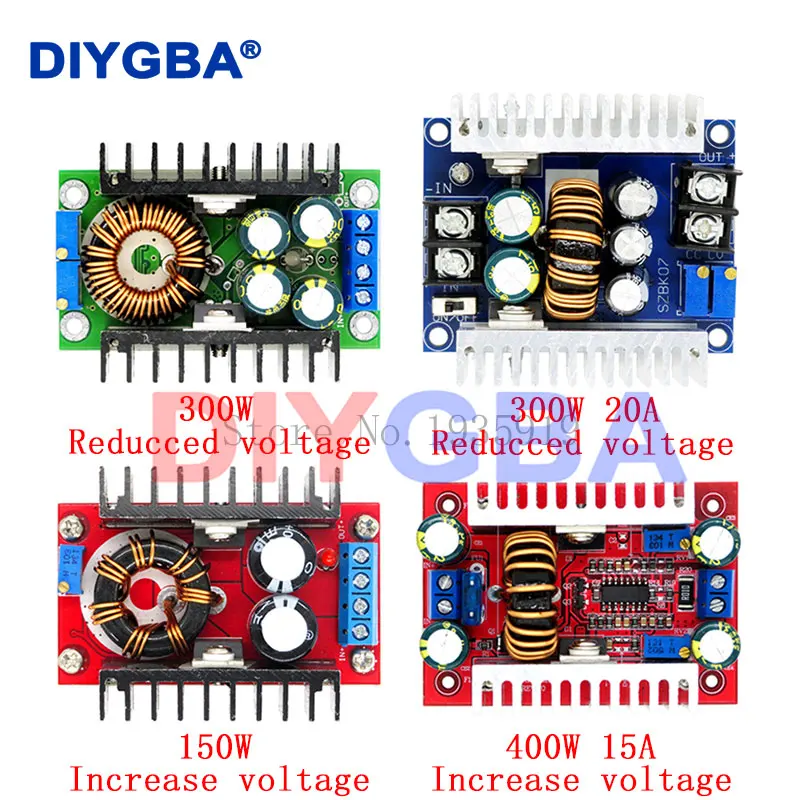 DC-DC 150W /9A 300W / 300W 20A/400W 15A Constant Current LED Driver Boost Converter Step Down Buck Converter Power Supply Module