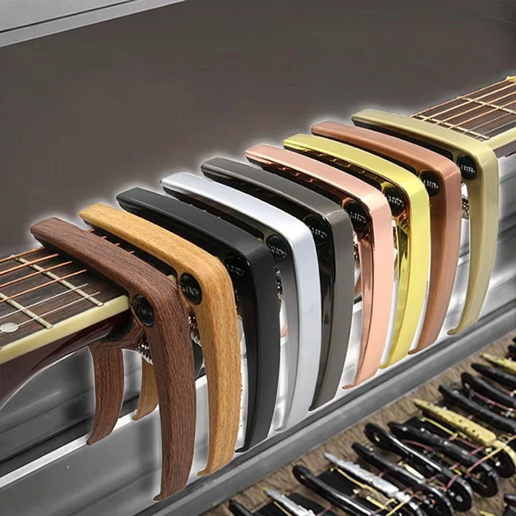 

STLF Professional Guitar Capo Tuning Clamp - Zinc Alloy Metal, Fits Acoustic/Classic/Electric Guitars Essential Guitar Accessori