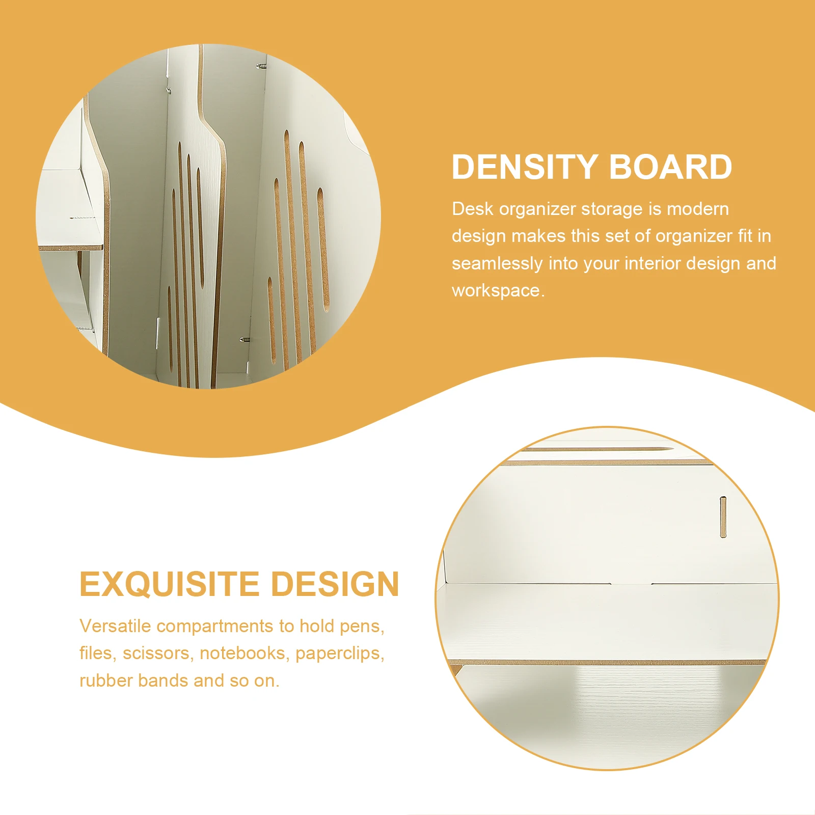 

Desk ganizer Storage Box Office Shelf Workspace Accessories Modern Design File Tray Pen Holder s Scissors Notebook