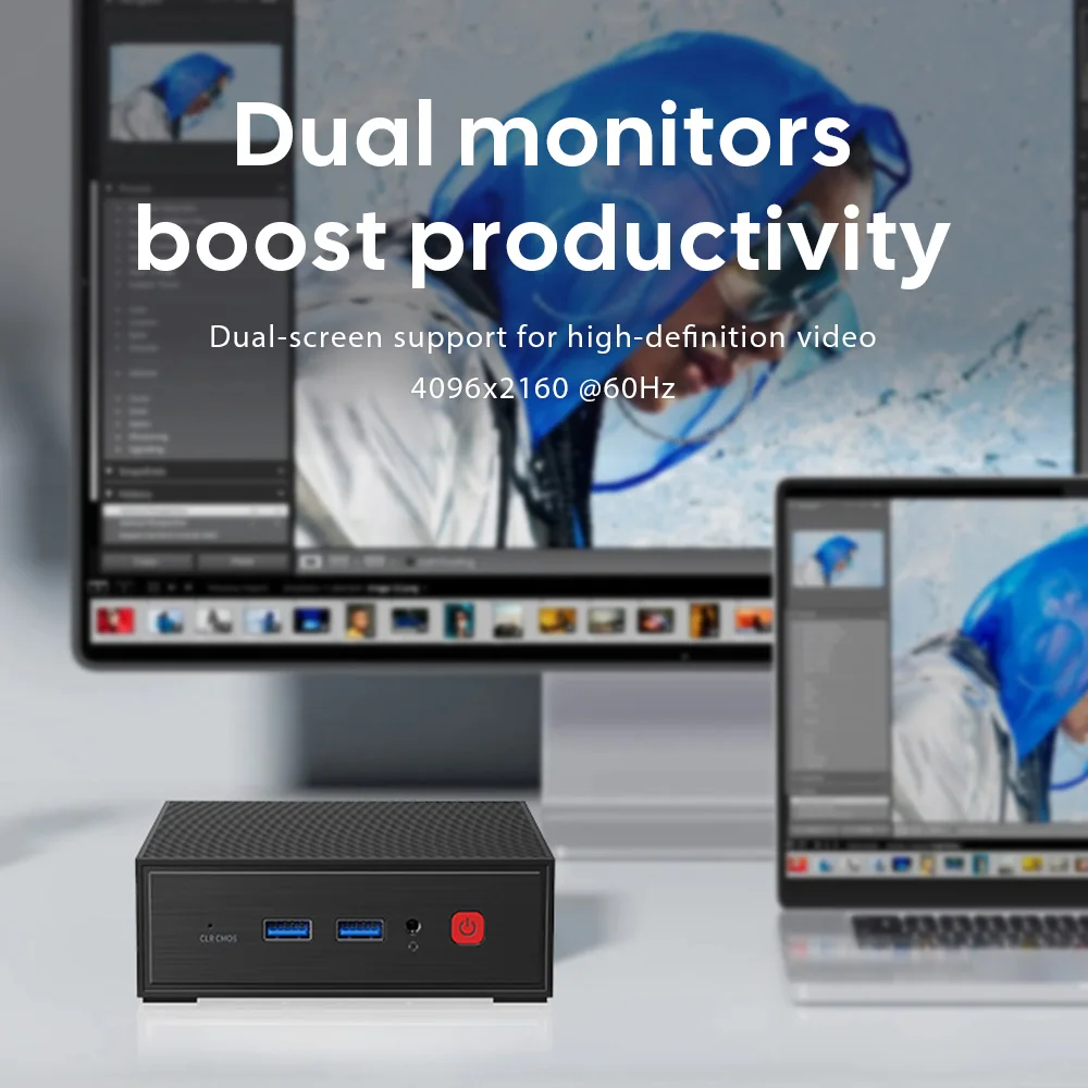 N2 Alder Lake N150 Twin Lake N150 Mini PC DDR4 16 GB 512 GB SSD Windows 11 Pro WiFi BT Computer desktop da ufficio