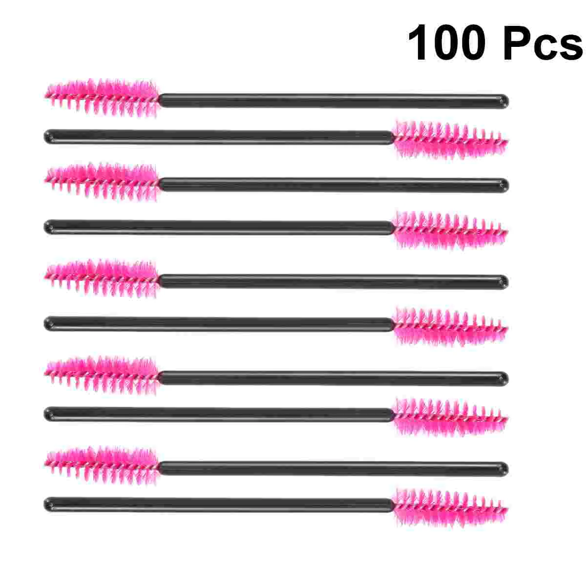 100 Pcs Face Travel Eyelash Brush Makeup Mascara Wands Brushes Applicators Cleaning