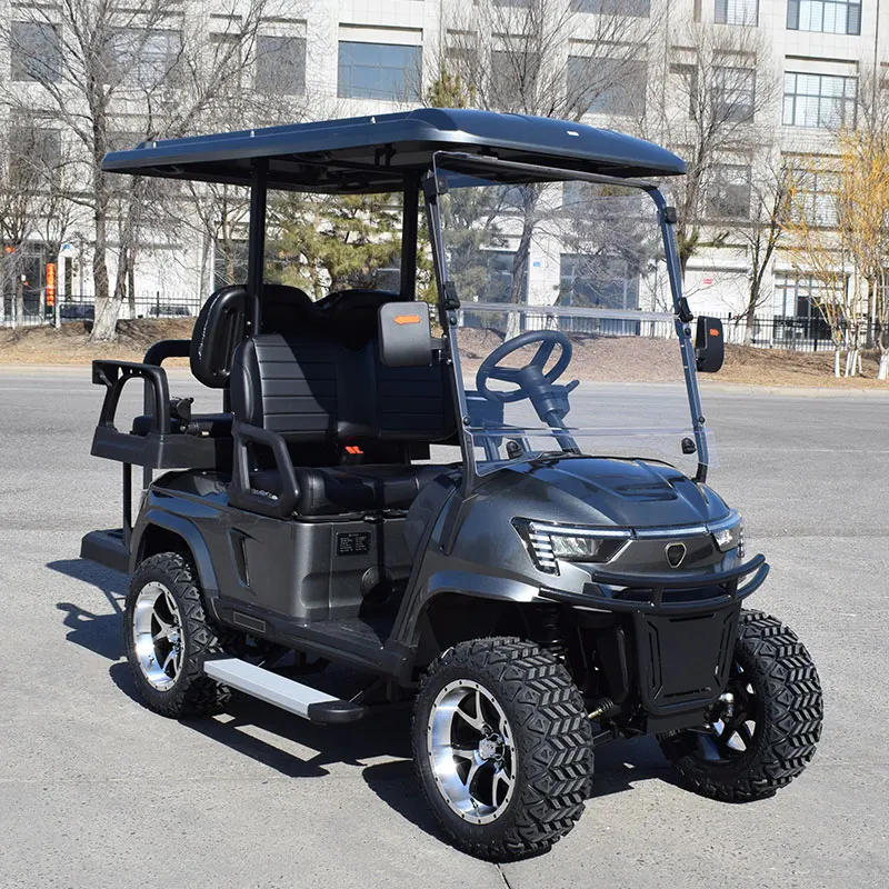 4 Seat Electric Golf Carts, 48V Lithium Customized Comfortable 4 Seat Electric Golf Buggy Wholesale price with free shipping