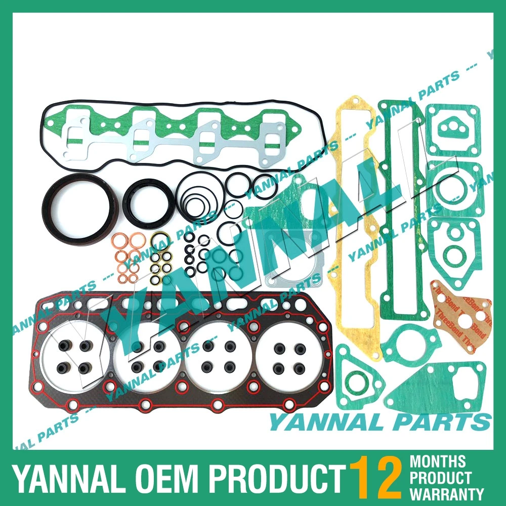 

NEW 4TNE88 4TNV88 4D88 ENGINE OVERHAUL GASKET KIT SET FOR YANMAR EXCAVATOR SKIDSTEER