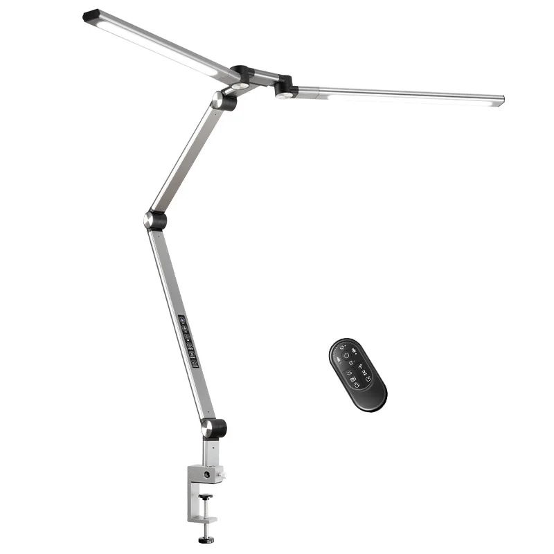 

Double-wing desk lamp eye protection,special for learning bedside long arms, folding clip-on office work