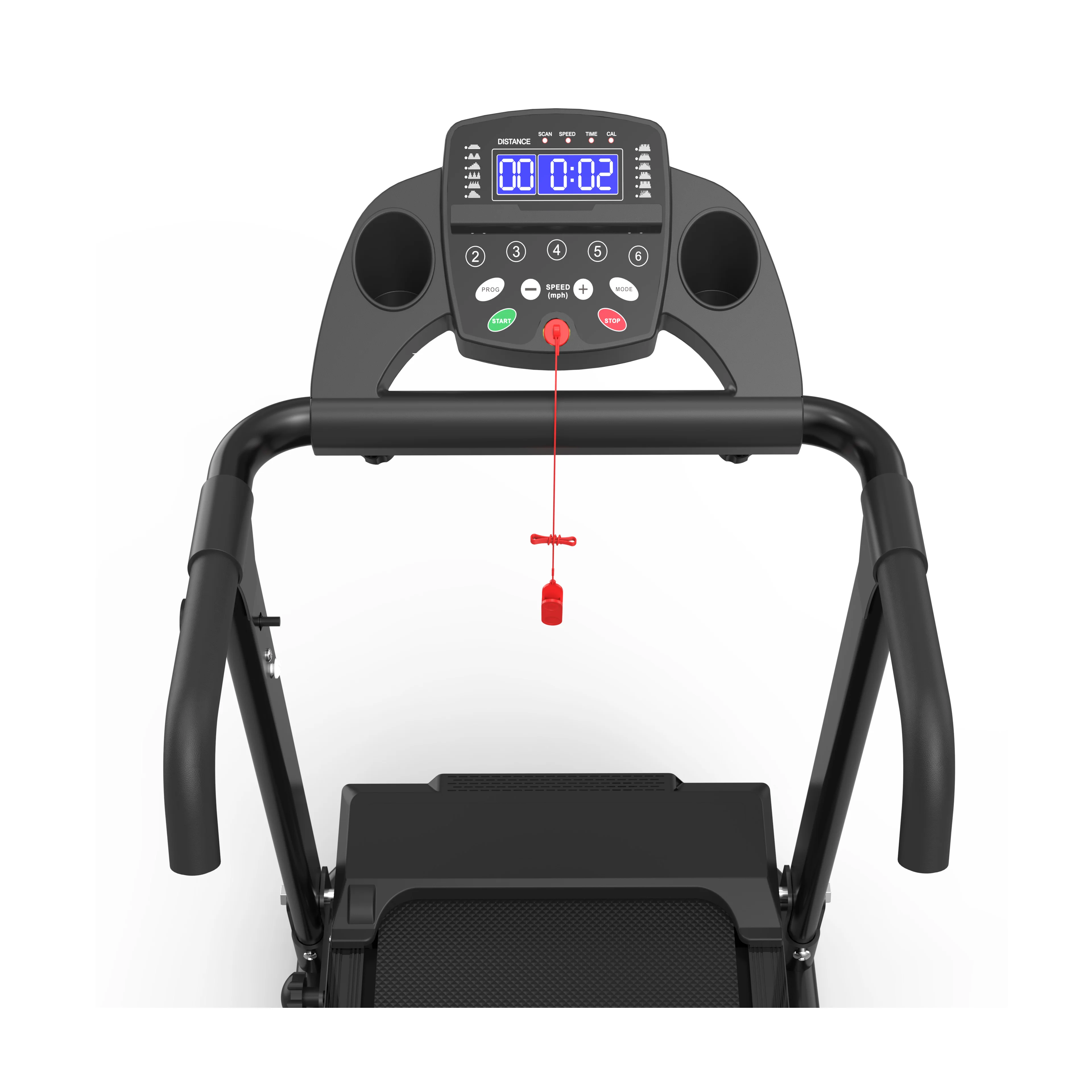Wide Belt Foldable Electric Treadmill, 2.5HP Motor, LED Display, 150kg Max Load for Home & Gym