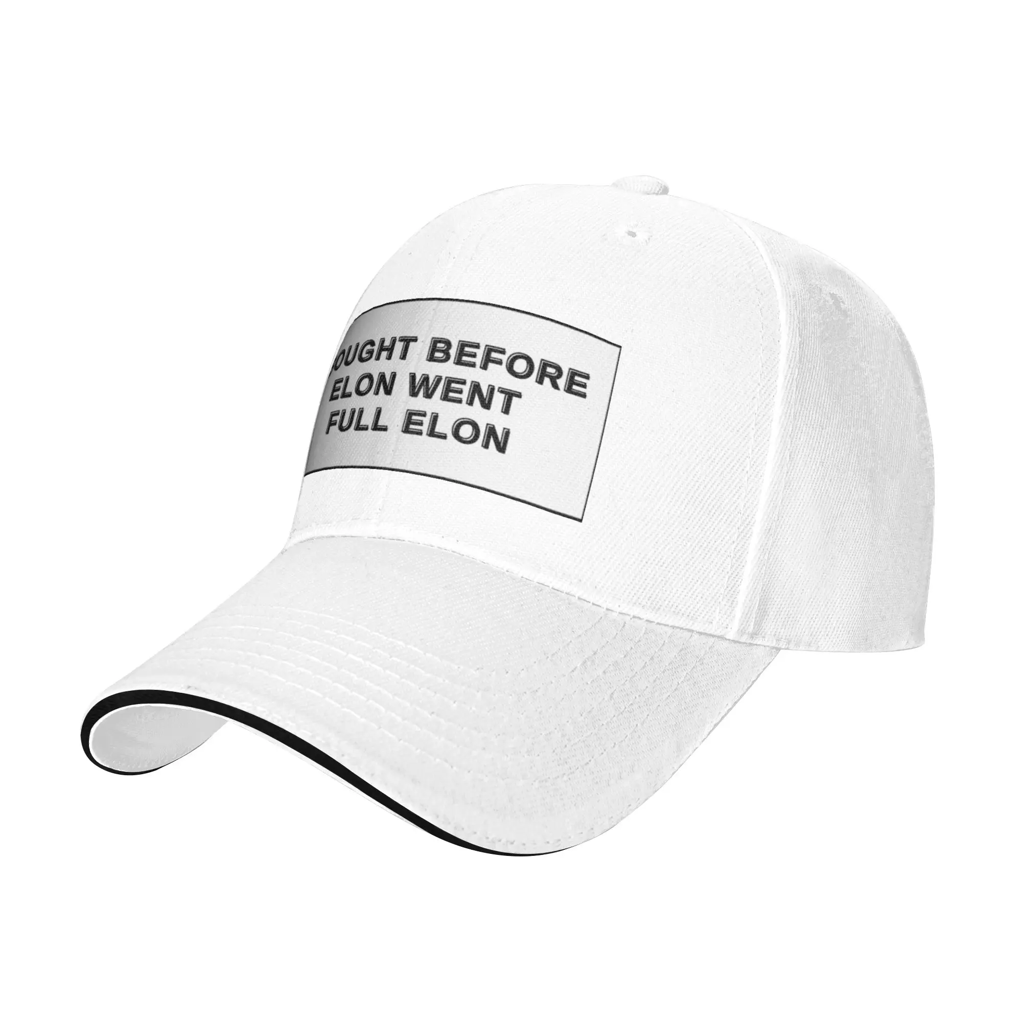 Bought Before Elon Went Full Elon Bumper Sticker Minimalist Gift For Children Men Women A Baseball Cap Hat